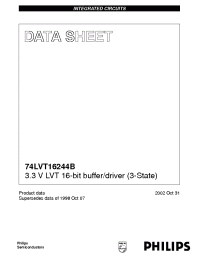 Datasheet 74LVT16244B-1 manufacturer Philips