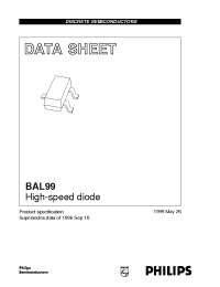 Datasheet BAL99 manufacturer Philips