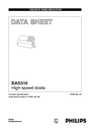 Datasheet BAS316 manufacturer Philips