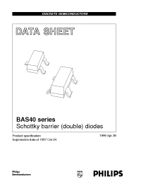 Datasheet BAS40 manufacturer Philips