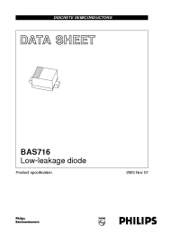Datasheet BAS716 manufacturer Philips