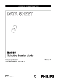 Datasheet BAS85 manufacturer Philips
