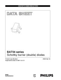 Datasheet BAT54A manufacturer Philips