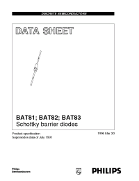 Datasheet BAT83 manufacturer Philips