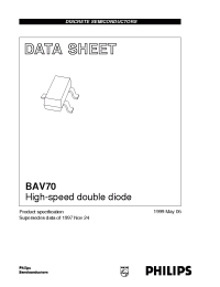 Datasheet BAV70 manufacturer Philips