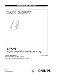 Datasheet BAV70S manufacturer Philips
