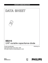 Datasheet BB215 manufacturer Philips