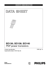 Datasheet BD136 manufacturer Philips