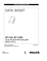 Datasheet BF1102R manufacturer Philips