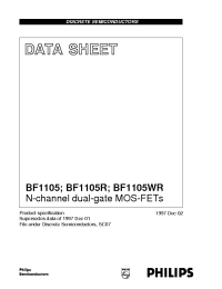 Datasheet BF1105 manufacturer Philips
