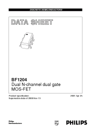 Datasheet BF1204 manufacturer Philips