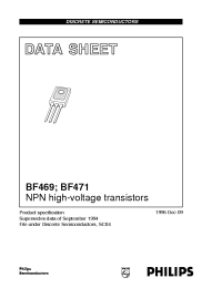 Datasheet BF469 manufacturer Philips