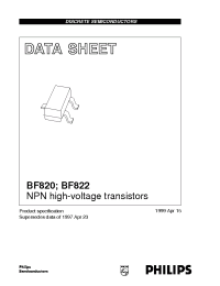 Datasheet BF820 manufacturer Philips