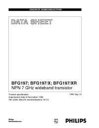 Datasheet BFG197/X manufacturer Philips