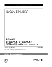 Datasheet BFG67W manufacturer Philips