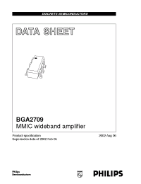 Datasheet BGA2709 manufacturer Philips