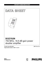 Datasheet BGD702N manufacturer Philips
