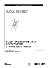 Datasheet BGE847FC0 manufacturer Philips