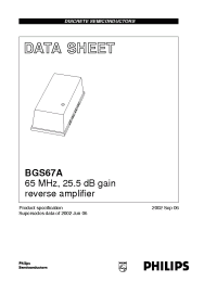 Datasheet BGS67 manufacturer Philips
