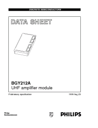 Datasheet BGY212 manufacturer Philips