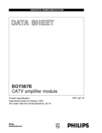 Datasheet BGY587B manufacturer Philips