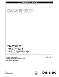 Datasheet BH16273DL manufacturer Philips
