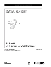 Datasheet BLF1046/P manufacturer Philips