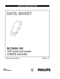 Datasheet BLF2022-120 manufacturer Philips