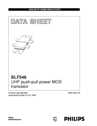 Datasheet BLF548 manufacturer Philips
