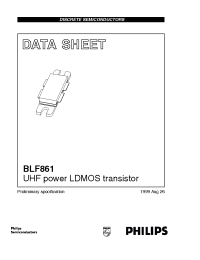 Datasheet BLF861 manufacturer Philips