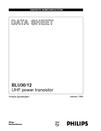 Datasheet BLU30/12 manufacturer Philips