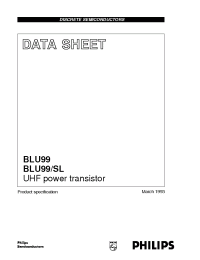 Datasheet BLU99 manufacturer Philips
