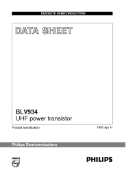 Datasheet BLV934 manufacturer Philips