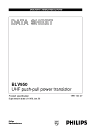 Datasheet BLV950 manufacturer Philips