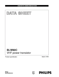 Datasheet BLW60 manufacturer Philips