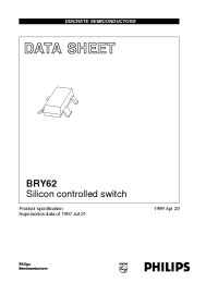Datasheet BRY62 manufacturer Philips