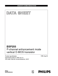 Datasheet BSP255 manufacturer Philips
