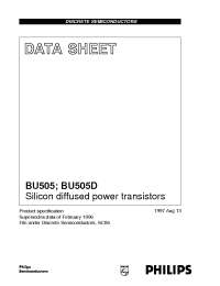Datasheet BU505DF/B manufacturer Philips