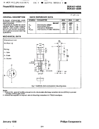 Datasheet BUK457-400 manufacturer Philips