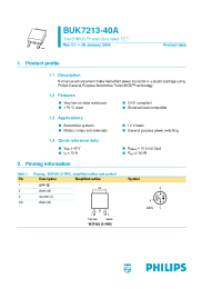 Datasheet BUK7213-40A manufacturer Philips