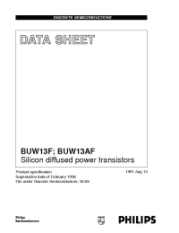 Datasheet BUW13F manufacturer Philips