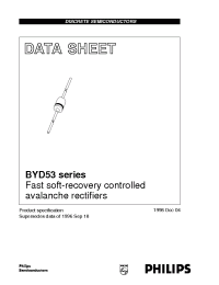 Datasheet BYD53 manufacturer Philips