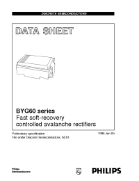 Datasheet BYG60M manufacturer Philips