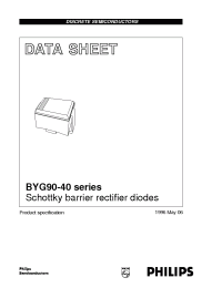 Datasheet BYG90-20 manufacturer Philips