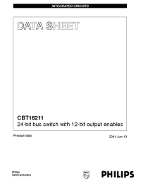 Datasheet CBT16211 manufacturer Philips
