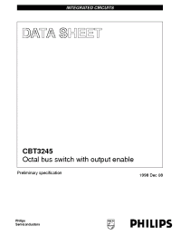 Datasheet CBT3245D manufacturer Philips