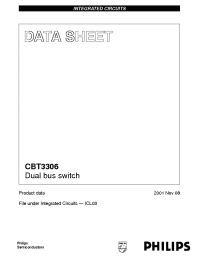 Datasheet CBT3306D manufacturer Philips