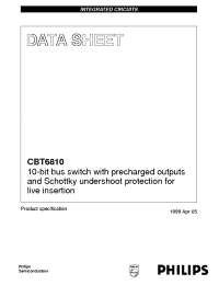 Datasheet CBT6810 manufacturer Philips