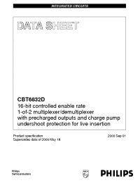 Datasheet CBT6832D manufacturer Philips