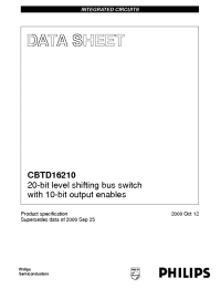 Datasheet CBTD16210DL manufacturer Philips